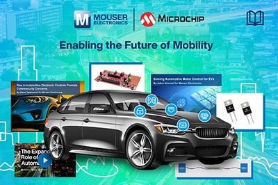 Microchip攜手貿(mào)澤電子發(fā)布新電子書，引領(lǐng)未來汽車設(shè)計與制造技術(shù)新視野